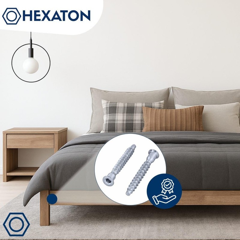 HEXATON Confirmat Screws 5 x 60 mm - Countersunk Hex
