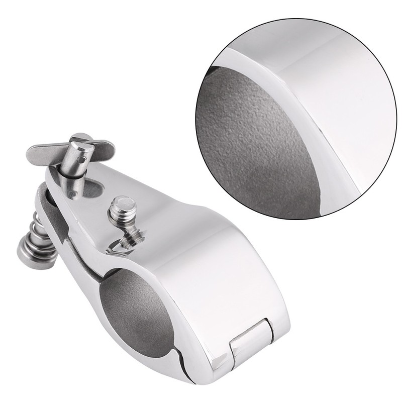 7/8" Stainless Steel Marine Boat Jaw Slide Hinged Bimini Top