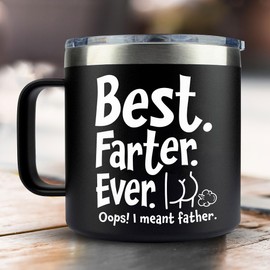 VIWIS Christmas Gifts for Dad from Daughter, Son - Dad Christmas Gifts, Dad Gifts for Christmas - Birthday Gifts for Dad, Dad Birthday Gifts Ideas, Dad Gifts for Birthday - Funny Dad Mug Cup 14 Oz