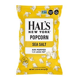 Hal's New York Popcorn Sea Salt, Gluten Free, 2.125 oz Bag (Pack of 6)