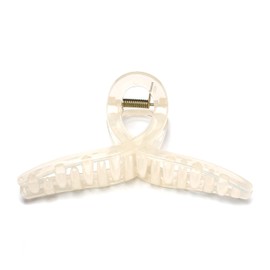 QinGoo Large Cream Hair Clip Giant Beautiful Women's Hair Clip Headdress Elegant Hair Accessory 1 Piece (13 cm x 6.2 cm, Cream)