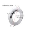 Hsthe Sea Set of 6 Recessed Light Frames, Ceiling Mounting