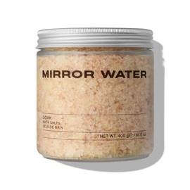 Mirror Water - Soak Bath Salts | Himalayan + Magnesium Salts | Vegan, Cruelty-Free | Sulfate + Phthalate + Paraben Free (400 g)