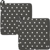 REDBEST Pot Holders, Coasters, Dots, Pack of 2, 100% Cotton,