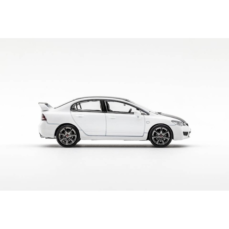 DIECASTTEAM 1/64 Honda Civic Type-R FD2 White/Black Hood & Roof