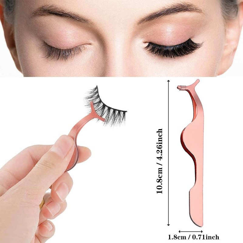 Eyelash Applicator Tool Stainless Steel,Eyelashes Clip for Loading and Unloading