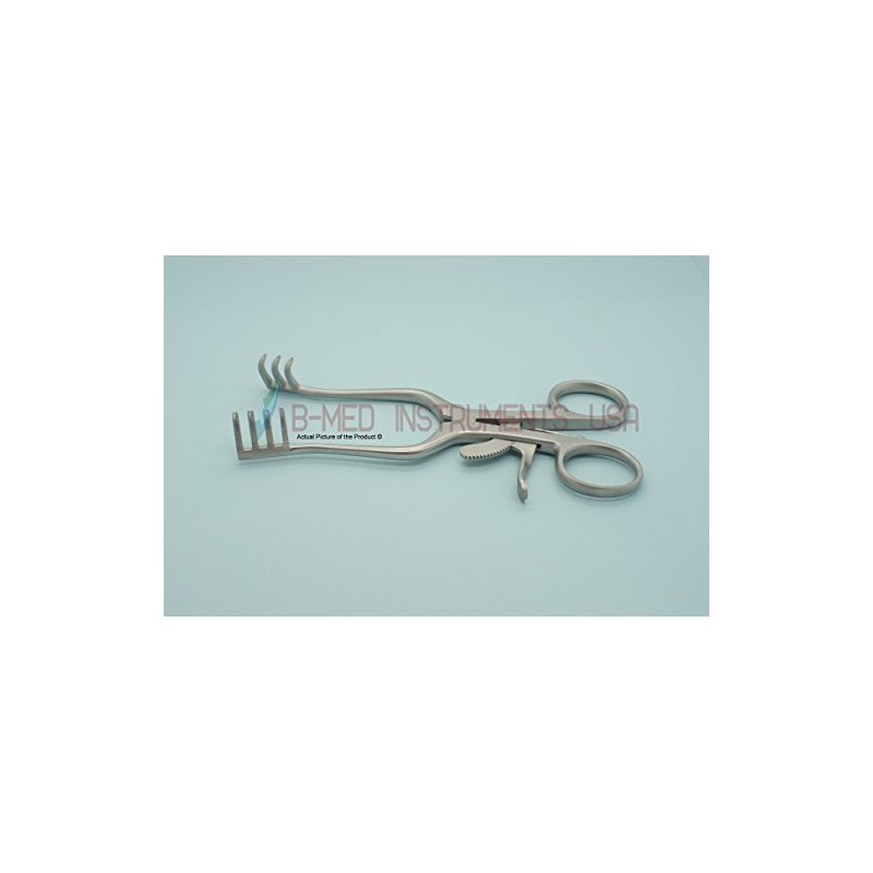 Weitlaner Retractor, Sharp 3x4 Prong, 5.5", Stainless Steel Tool for