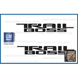 Decal Mods Trail Boss Replacement Decal Sticker for Chevy Silverado die-Cut (2019-2024) Bed Side 1500 2500 HD (Set of 2) Realtree AP - AP
