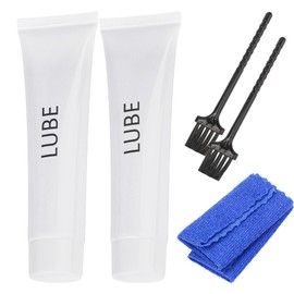 GGTE Fitness Treadmill Tube of Tread Belt Deck Lube for Spirit Sole Fitness Treadmill, Silicone Lubricant Oil Maintenance Lubricant p/n N020001, with Cleaning Cloth and Brush (2 Pack)