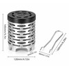 Camping Gas Stove Heating Cover for Outdoor Warmth – Stainless