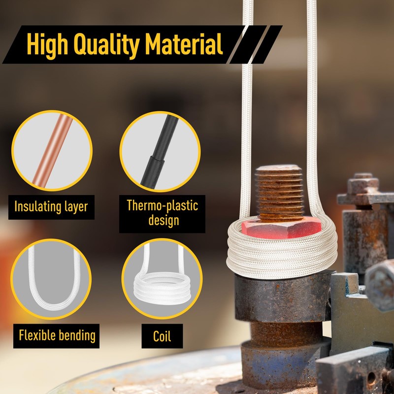 Induction Heater Coil Kit 10PCS, Induction Heater Coils with Varying