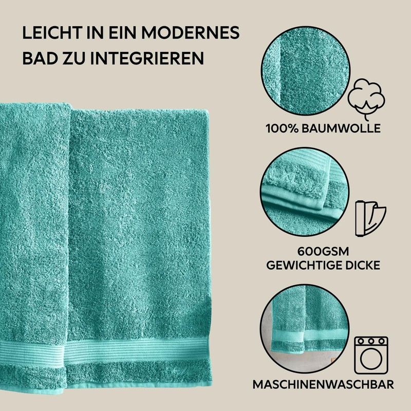 NEXT Home Egyptian Cotton Towels - 100% Cotton Blue Teal