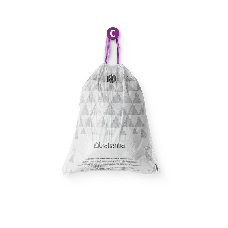 Brabantia PerfectFit - Bolsas de basura de plástico grueso (tamaño
