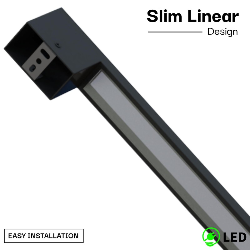 LEEKI - Modern Outdoor Light Fixture - Linear Sconce -