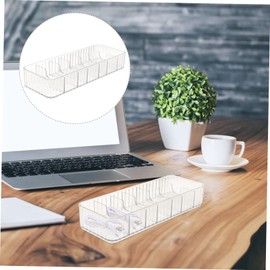 jojofuny Slot Cable Organizer Desk Storage Basket for Tech Organiser Cable Management Box Cord Hider