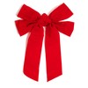 Christmas Bows, Red Velvet Bow (9 x 12 in, 12