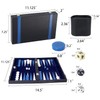 GSE Games & Sports Expert Premium Leather Backgammon Board Game