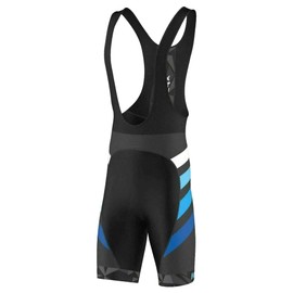 FDX Cycling Bib Shorts Men’s - 3D Gel Padded Bicycle Tights with Mesh Straps, Silicon Leg Grippers - Breathable, Quick Dry Summer Classic Racing Apparel - Better Fit and Performance (Equin Blue-M)