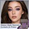 Chameleon Purple Glitter Eyeshadow, Holographic Shimmer Eye Shadow, Highly Pigmented