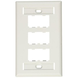 Panduit CFPL6WHY 1-Gang 6-Port Faceplate, White
