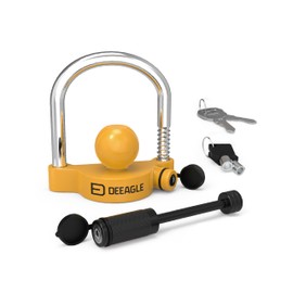 DEEAGLE Trailer Coupler Lock, Include Universal Trailer Ball Lock, 1/4”Dia 3-1/2” Span Hitch Pin Lock