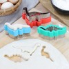 Dinosaur Cookie Cutters Set - Stainless Steel Shaped Cookie Candy
