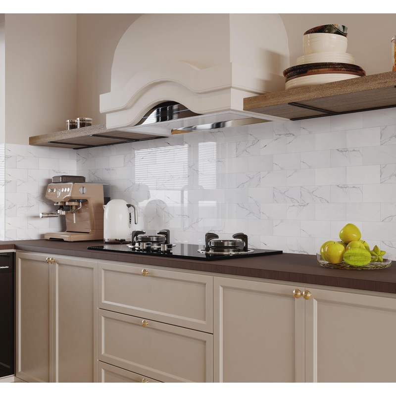 COLAMO Luxury 10-Sheet Peel and Stick Backsplash,Self Adhesive Faux Stone