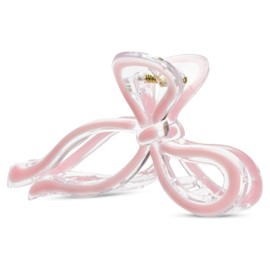 iscream 4" Beautiful Bow Shaped Pink Claw Hair Clip