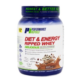 Performance Inspired Nutrition Ripped Whey Protein – 25G Protein – 4G Leucine – L-Carnitine – Green Tea Extract – Mocha – 2.25 lbs