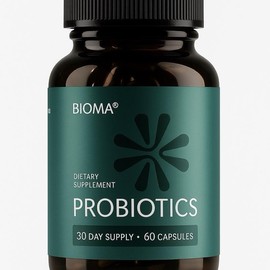 Bioma Probiotics Dietary Supplement 60 Capsules - 30-Day Supply for Gut Health & Digestion Support - Healthcare, Fitness Edible Vitamin - Colour: Pack of 1