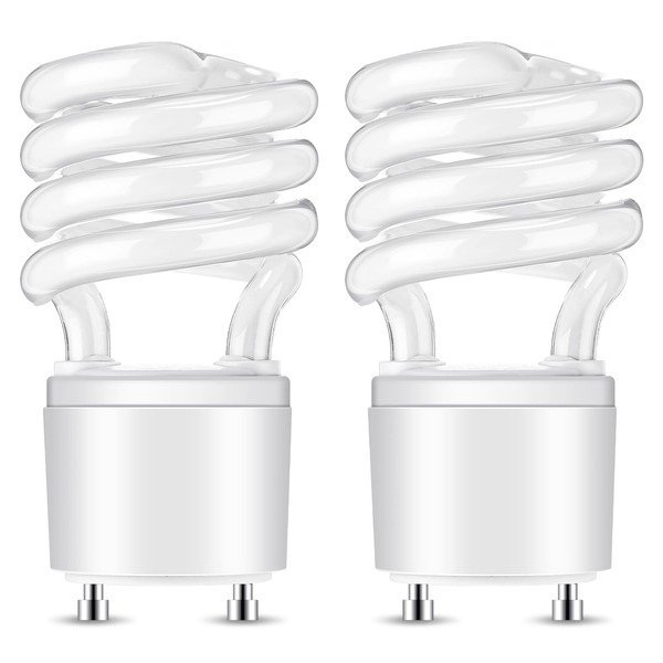 Honoson 2 Pcs 13W T3 Spiral GU24 CFL LED Light
