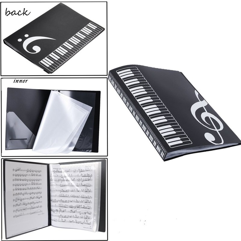 WOGOD Music Sheet File Paper Documents Storage Folder Holder Plastic.A4