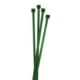 Lumonic 100 x Cable Ties, 370 x 4.8 mm, Green Cable Ties in Industrial Quality, Cable Ties, UV-Resistant, Cable Ties, Weatherproof, Cable Ties, Green