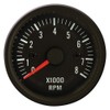AUTO-STYLE Performance Instrument Black Tacho >8000rpm 2/3/4/5/6/8 cyl. 52mm