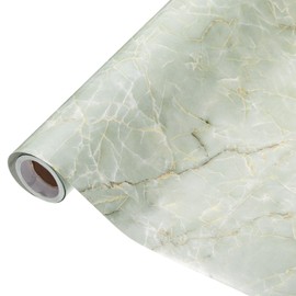 uxcell Marble Contact Paper 15.7"x118" Self-Adhesive Marble Peel and Stick Countertops Wallpaper Waterproof for Wall Kitchen Countertop Cabinet Bathroom, Navy Jade