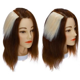 S-noilite Remy Clips in Hair Piece Invisible Hairpin Human Hair 12" Platinum Blonde for Thinning Hair Adding Hair Volume Fluffy Short Silk Straight Hair Piece(12",#60 Platinum Blonde)