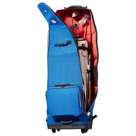 R&D Hardware Golf Club Travel Bag Golf Luggage Case Cover with Wheels 1200D Oxford - 1200D Oxford Cloth