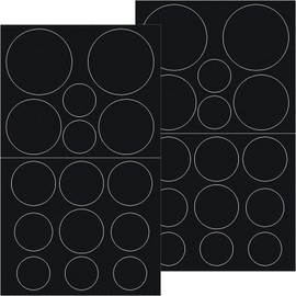 Pndeyo 30pcs Puffer Down Jacket Patches, Self-Adhesive Nylon Puffer Jacket Repair Patch, Round Waterproof Stick on Tape for Coat Clothing Tent Sleeping Bags Ski Pants Holes Repairing- Black