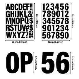 12 Sheets 500 PCS Iron on Letters for Fabric & Clothing 2 Inch Iron on Vinyl Letter and Numbers 0-9 with A-Z Alphabet for Jersey Fabric T-Shirt DIY Craft