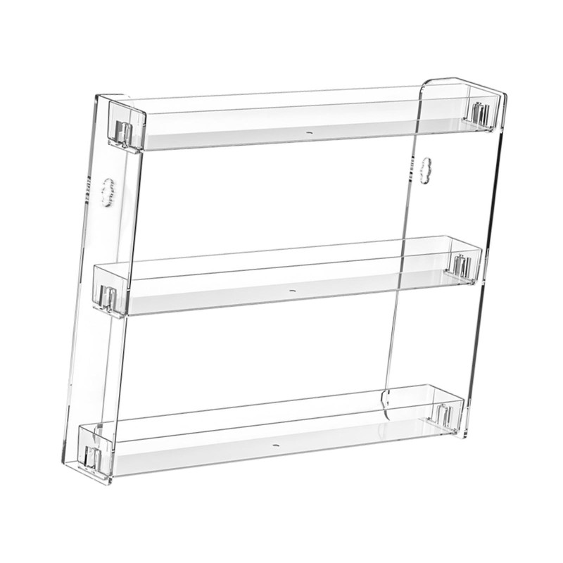 Perfeclan 3 Layers Wall Mount Makeup Organizer Multipurpose for Cosmetic