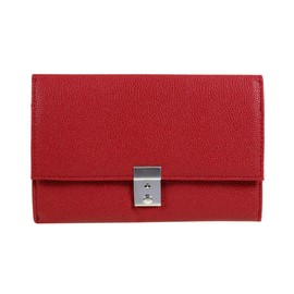 Soft Red Travel Document Case (With Lock & Key) For Passport, Tickets, Travellers Cheques, Insurance, Money etc - B