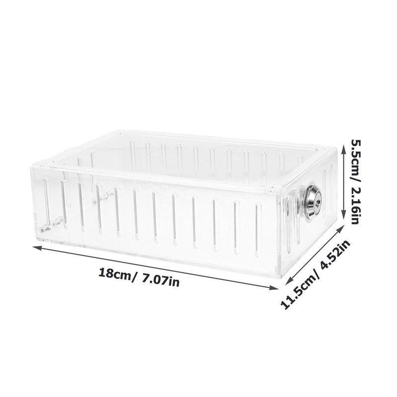 NOLITOY Thermostat Lock Box with Keyed Access - Transparent Plastic