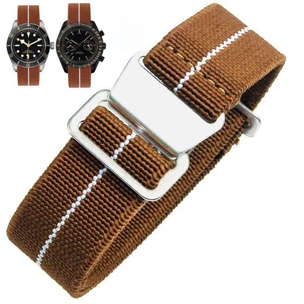 Nizonlaie Elastic Nylon Watch Band French Troops Paratrooper Military Parachute