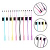 Healeved 24pcs Double-ended Eyebrow Grooming Tool Fine Bristles Hairline Combs