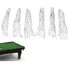 Billiards Table Pocket, 6Pcs/Set Billiards Mesh Pockets, Premium Nylon Durable