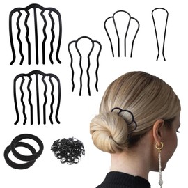 8 Pcs hair side combs for women accessories,U Shape Hair Combs for Vintage Hairstyle Hair Accessories, Thick&Fine Hair Combination Chuisiwaaa101