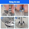 TA-VIGOR 80Pcs M4 Nylon Hex Lock Nuts, 304 Stainless Steel