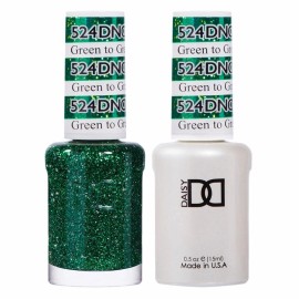 DND Nail Polish Gel & Matching Lacquer Set Duo 524 Green to Green
