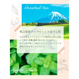 Mizutama Plantation Craft Flavor Tea "Apple Mint x Hojicha" 0.1 oz (2.5 g) x 35p [Caffeine-free] (Made in Japan, Gentle Herbal Tea, Roasted Tea)