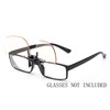 Blue Light Blocking Clip-on/Flip-up Computer Glasses Easy Fits on Frames